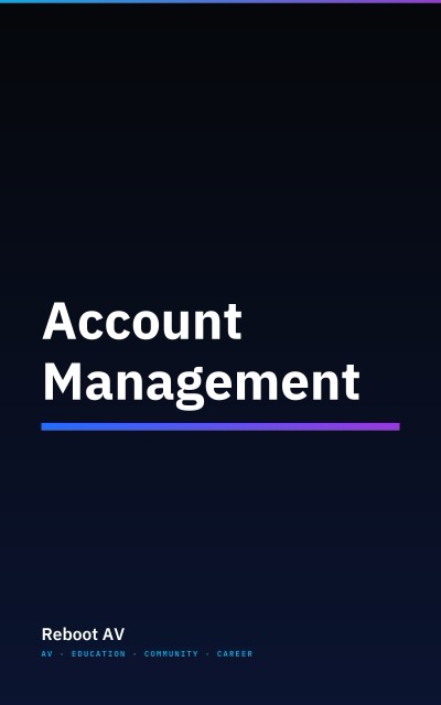 Account Management book cover