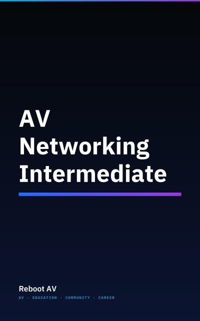 AV Networking Intermediate book cover