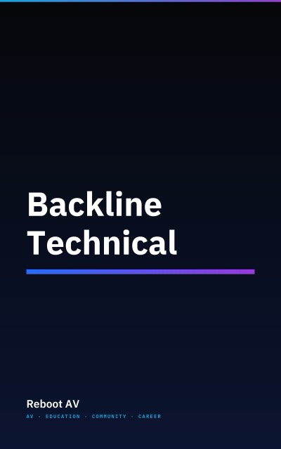 Backline Technical book cover