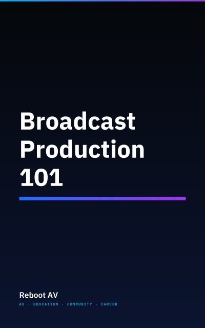 Broadcast Production 101 book cover
