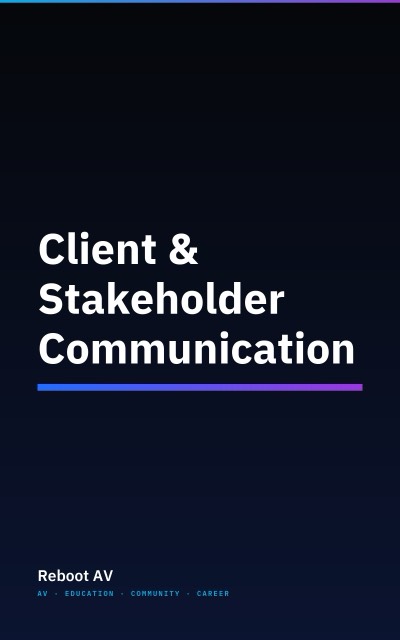 Client & Stakeholder Communication book cover