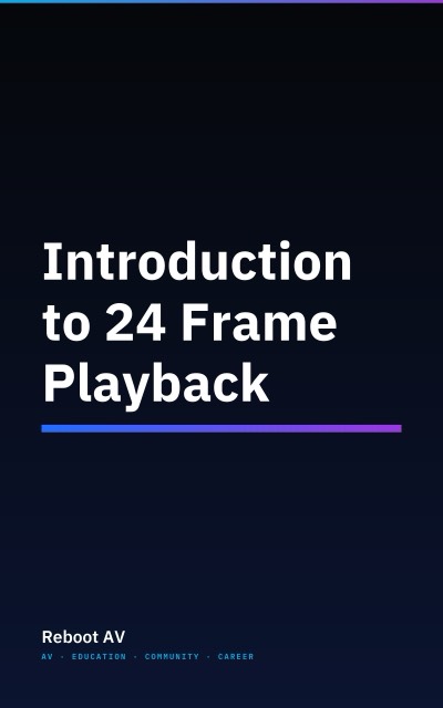 Introduction to 24 Frame Playback book cover