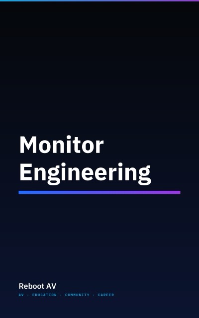 Monitor Engineering book cover