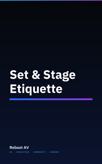 Set & Stage Etiquette book cover